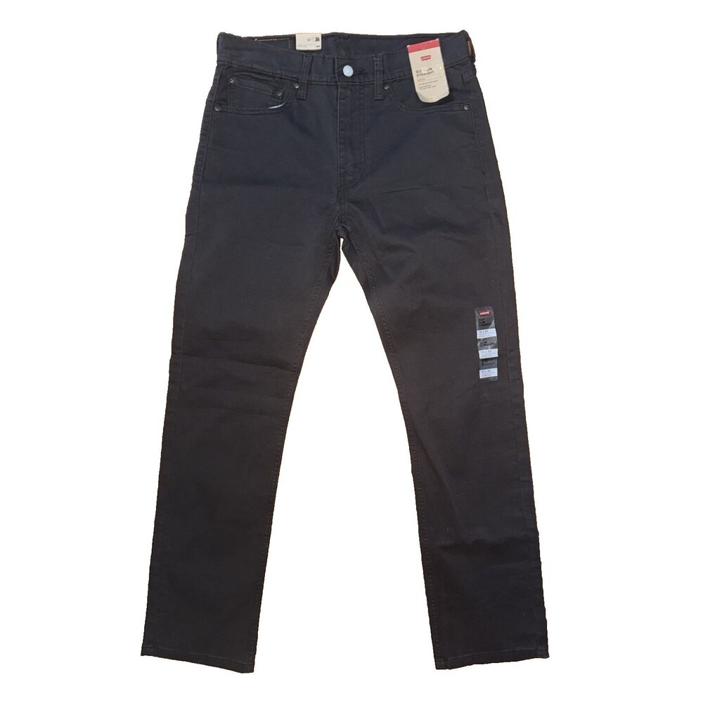 Levi's Mens 31x32 513 Slim Fit Straight Leg Black Jeans NWT